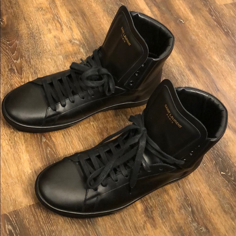 Black saint laurent sneaker